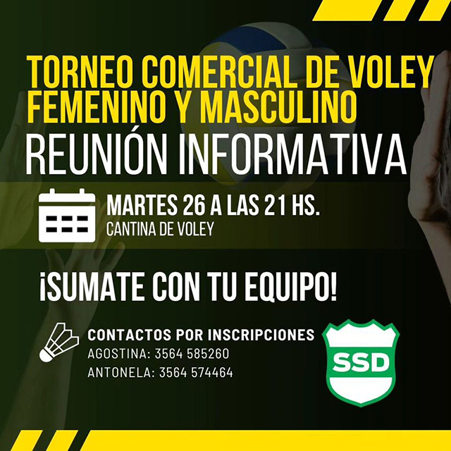 TORNEO COMERCIAL DE VÓLEY FEMENINO Y MASCULINO