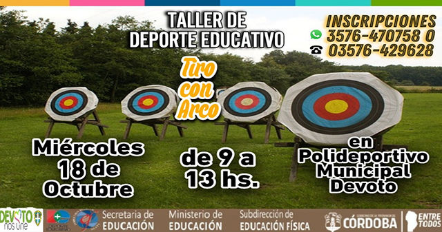 TALLER DE DEPORTE EDUCATIVO DE TIRO CON ARCO