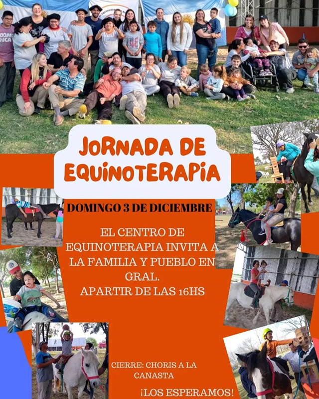 JORNADA DE EQUINOTERAPIA ABIERTA A LA COMUNIDAD