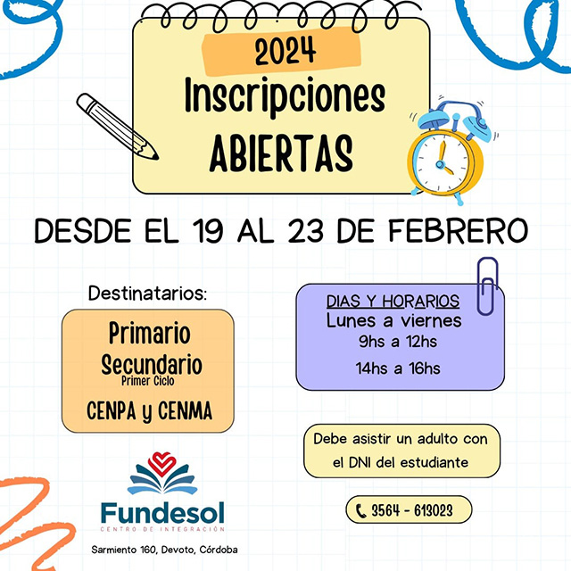 FUNDESOL INSCRIBE