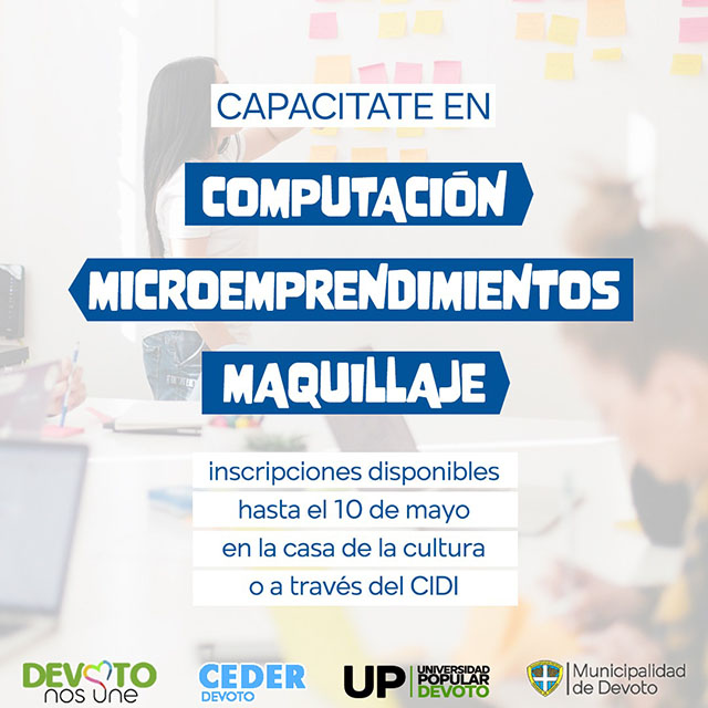 CURSOS DE CAPACITACIÓN EN DEVOTO