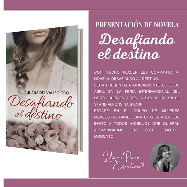 LILIANA PICCO ESCRIBIÓ SU PRIMERA NOVELA Y LA PRESENTARÁ EN LA FERIA DEL LIBRO