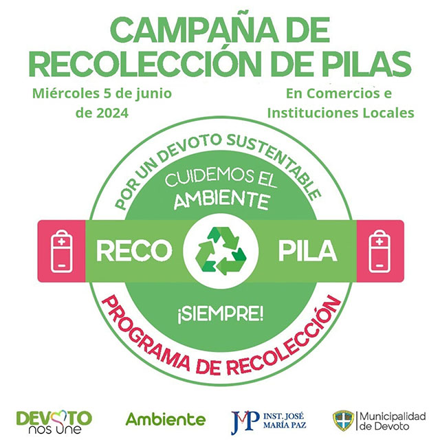 CAMPAÑA DE RECOLECCIÓN DE PILAS EN EL DÍA DEL MEDIO AMBIENTE