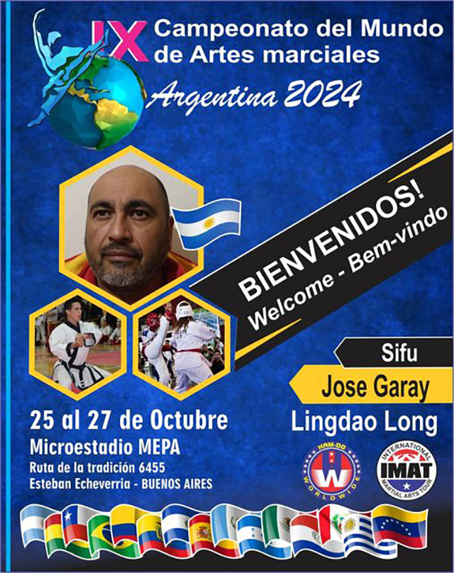 CUENTA REGRESIVA PARA EL CAMPEONATO MUNDIAL DE ARTES MARCIALES