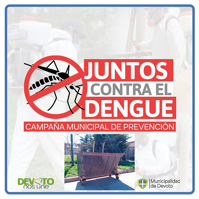 CAMPAÑA MUNICIPAL PARA LA PREVENCIÓN DE DENGUE: ARRANCA EL DESCACHARREO