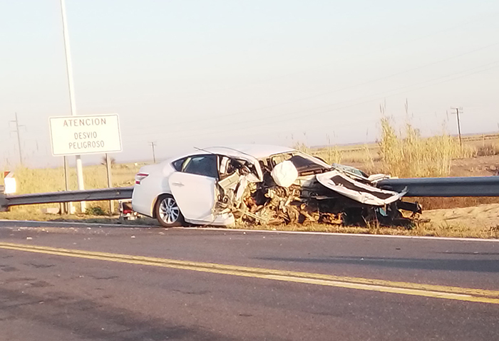 ACCIDENTE FATAL EN LA RUTA 19: DOS VÍCTIMAS Y UN HERIDO GRAVE