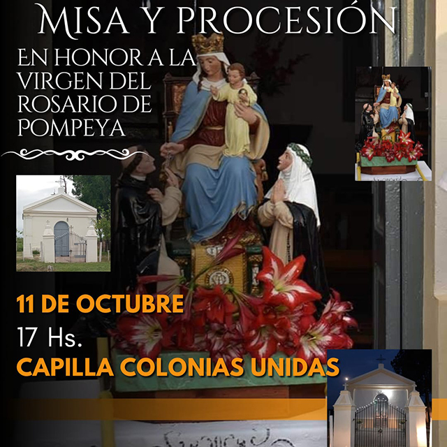 MISA EN HONOR A LA VIRGEN DE POMPEYA