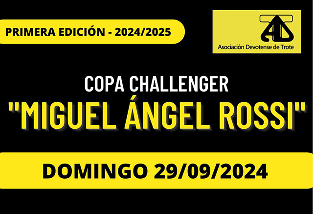 SE CORRE LA COPA CHALLENGUER MIGUEL ANGEL ROSSI