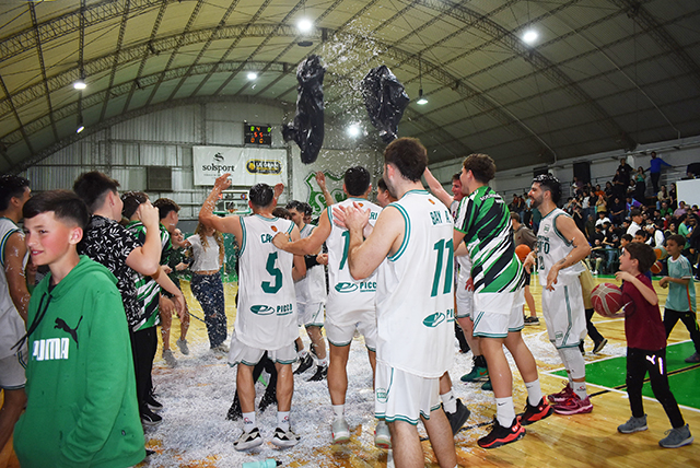 ALEGRÍA VERDE Y BLANCA: PRIMER JUEGO GANADO EN LA FINAL DEL PROVINCIAL DE BÁSQUET