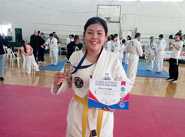 SAMIRA CÓRDOBA DOBLEMENTE PREMIADA EN EL INTERPROVINCIAL DE TAEKWON-DO