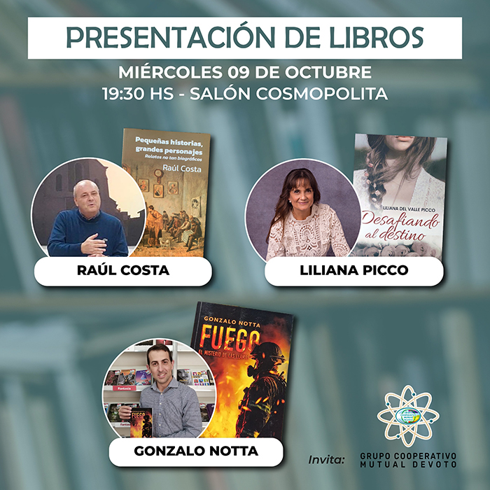 TRIPLE PRESENTACIÓN DE LIBROS EN DEVOTO