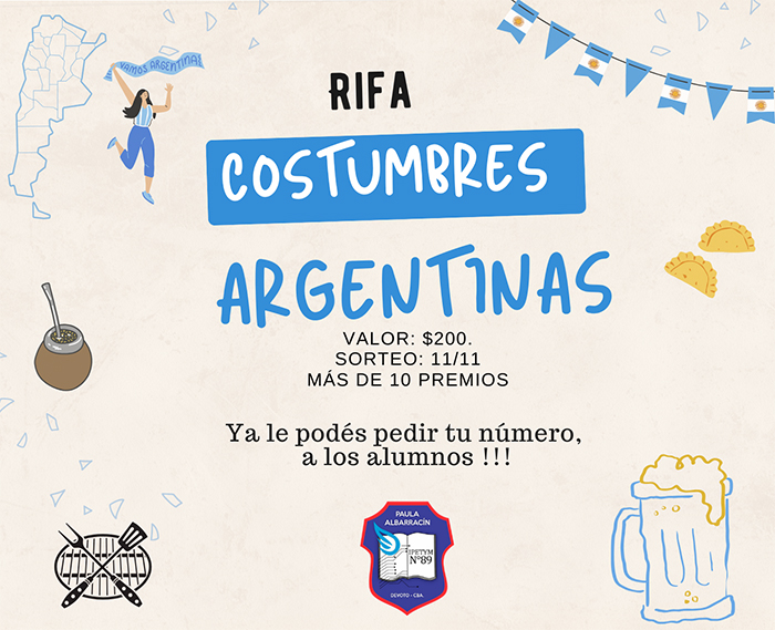 LLEGÓ LA GRAN RIFA COSTUMBRES ARGENTINAS